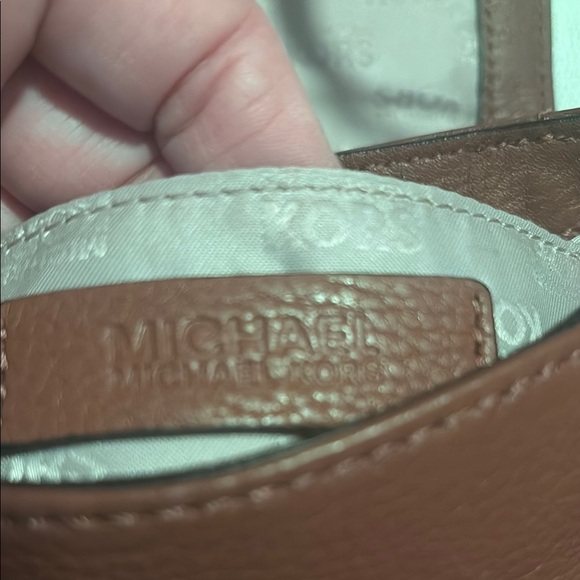 Michael Kors Small Brown Pebbled Leather Crossbody Bag - Picture 10 of 12